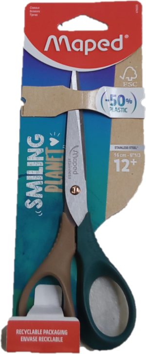 SMILING PLANET 16CM SCISSORS, Stationery, Scissors