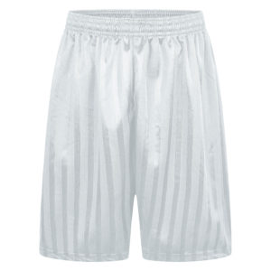 Junior Shadow Stripe Shorts - White, PE Shorts