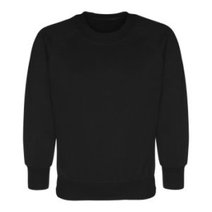 R-Neck Sweatshirts - BLACK, Jumpers & Cardigans