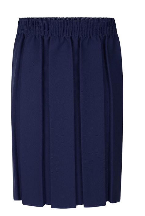 BOX PLEATED SKIRT - NAVY, St Edward's Primary, Upminster Infant, Upminster Junior, Skirts & Pinafores, Emerson Park