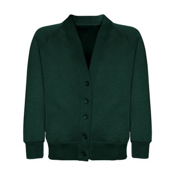 SWEAT CARDIGAN - DARK BOTTLE, Jumpers & Cardigans